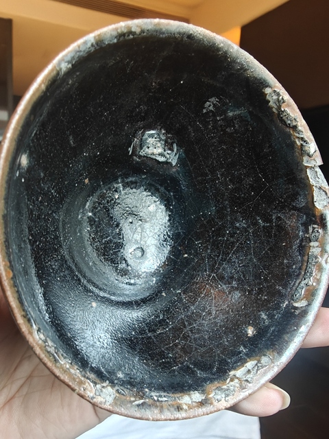 古玩陶瓷福清窯黑釉茶盞真品鑒賞圖