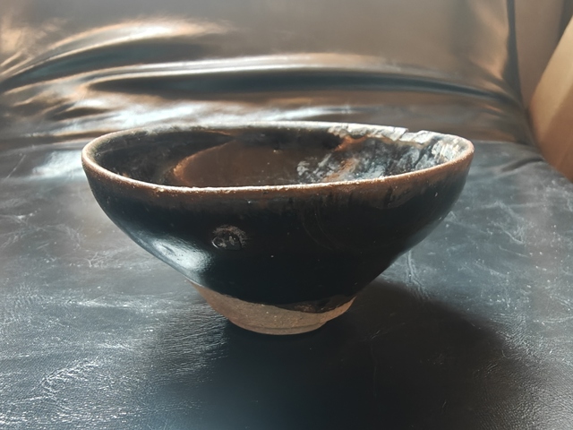 古玩陶瓷福清窯黑釉茶盞真品鑒賞圖