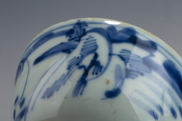 古玩陶瓷清康熙·青花山水紋杯真品鑒賞圖