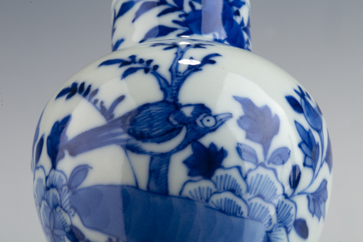 古玩陶瓷清光緒·青花富貴白頭紋雞腿瓶
真品鑒賞圖