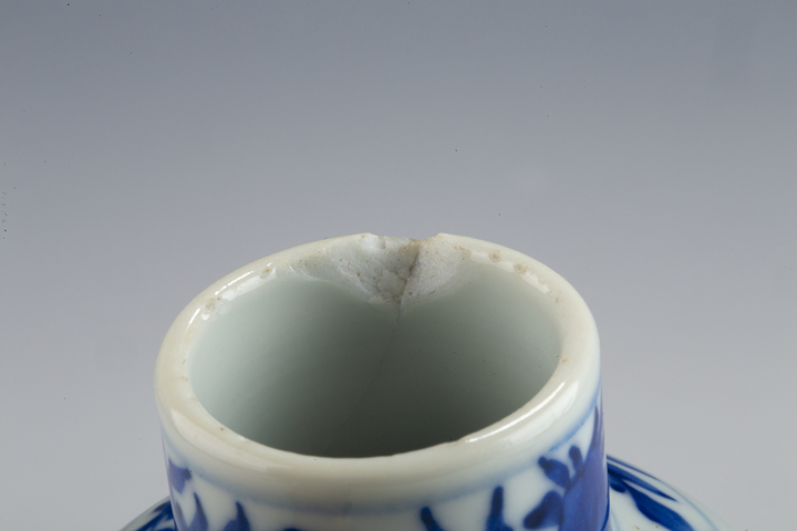 古玩陶瓷清光緒·青花富貴白頭紋雞腿瓶
真品鑒賞圖