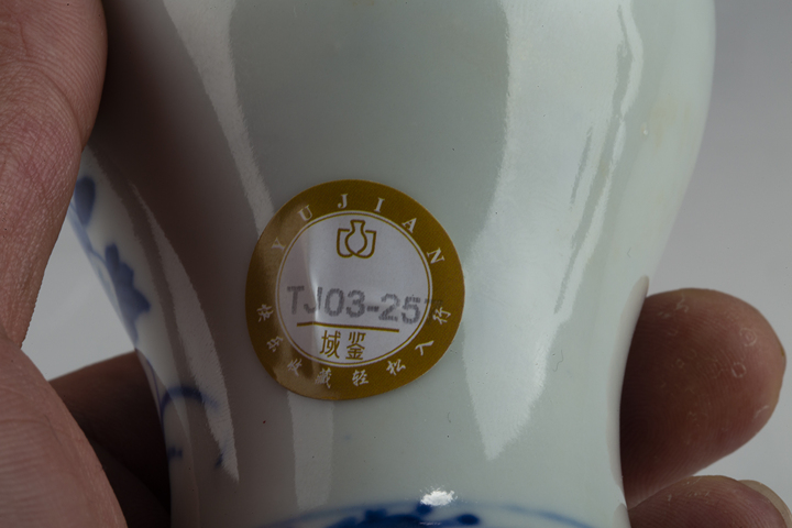 古玩陶瓷清光緒·青花富貴白頭紋雞腿瓶
真品鑒賞圖