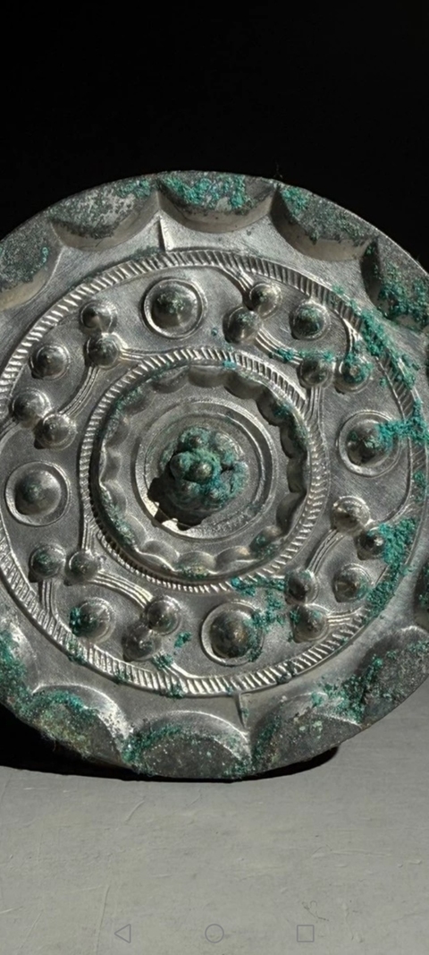 古玩銅器漢代星云鏡真品鑒賞圖