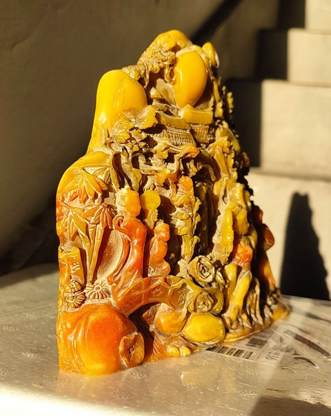 古玩玉器“合成料”仿壽山石擺件真品鑒賞圖