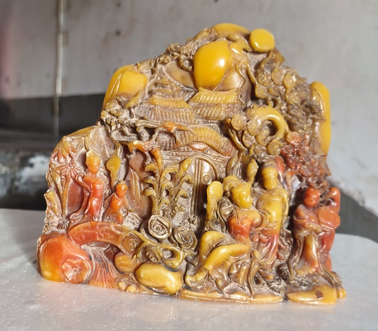 古玩玉器“合成料”仿壽山石擺件真品鑒賞圖