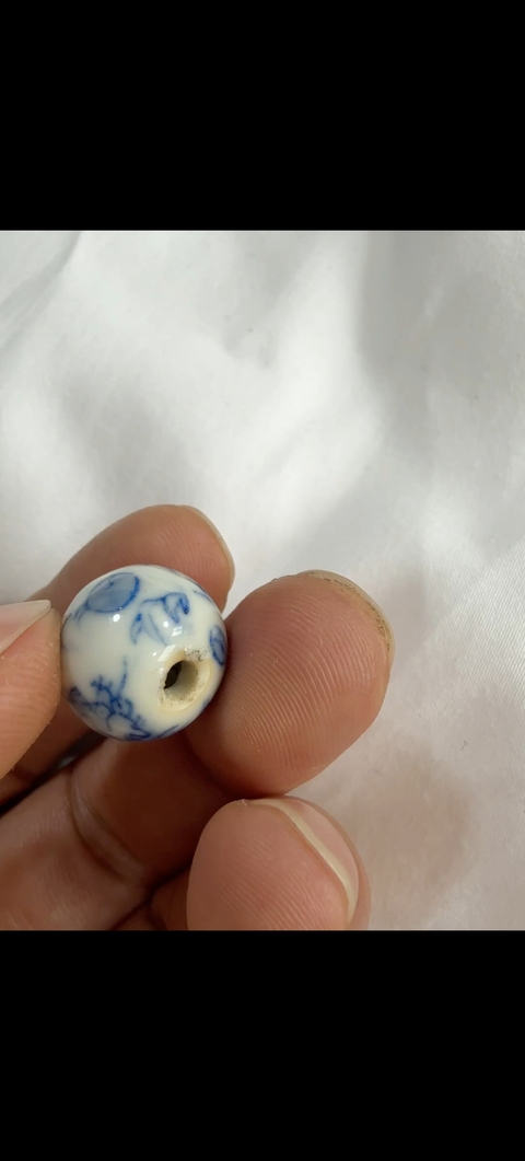 古玩陶瓷青花龍紋珠子真品鑒賞圖