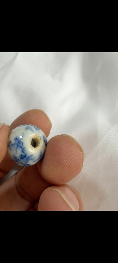 古玩陶瓷青花龍紋珠子真品鑒賞圖