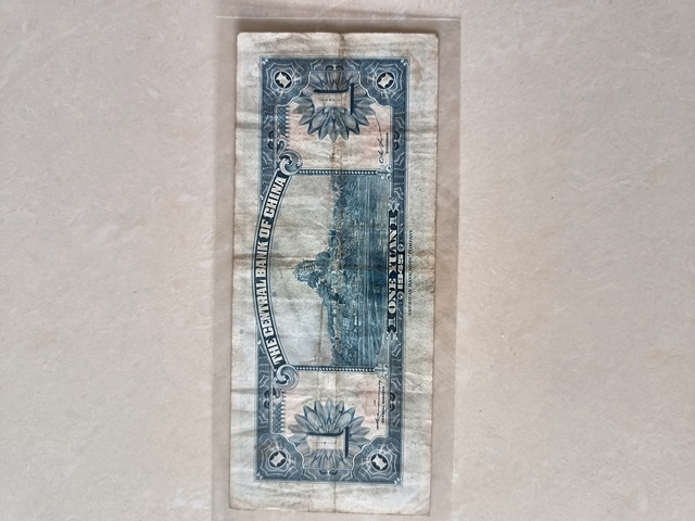 古玩錢幣中央銀行壹圓真品鑒賞圖