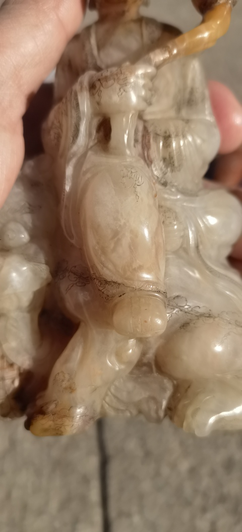 古玩雜項(xiàng)老撾石人物擺件真品鑒賞圖