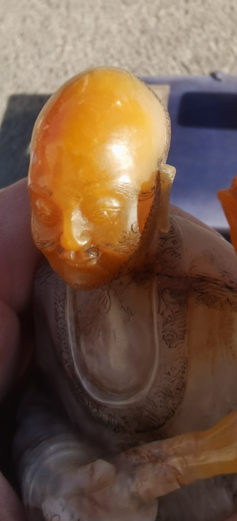 古玩雜項(xiàng)老撾石人物擺件真品鑒賞圖