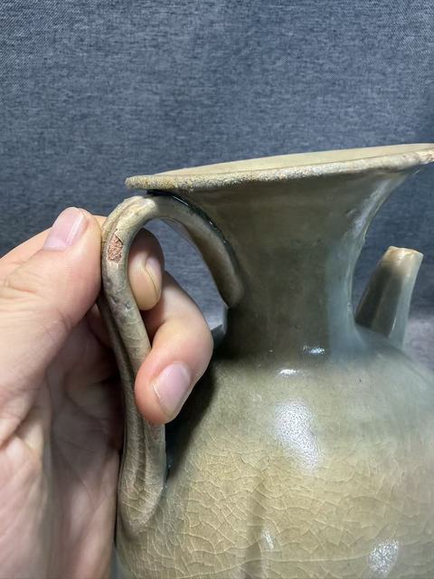 古玩陶瓷晚唐/五代越窯青瓷瓜棱執(zhí)壺拍賣，當(dāng)前價(jià)格888888元