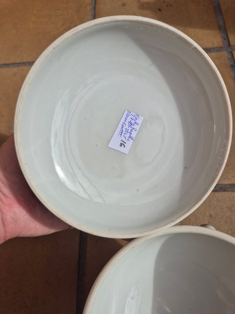 古玩陶瓷許品衡款淺絳彩花鳥紋四系高樁暖鍋真品鑒賞圖