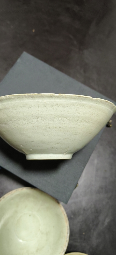 古玩陶瓷刻花蓖紋影青碗真品鑒賞圖