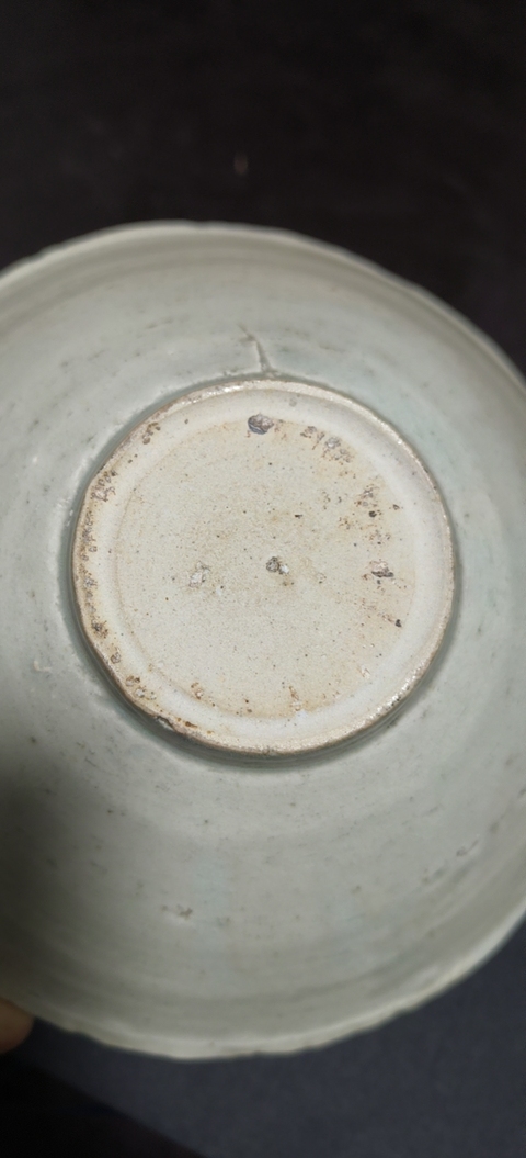 古玩陶瓷刻花蓖紋影青碗真品鑒賞圖