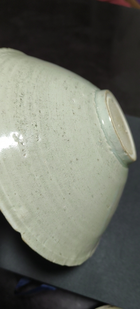 古玩陶瓷刻花蓖紋影青碗真品鑒賞圖