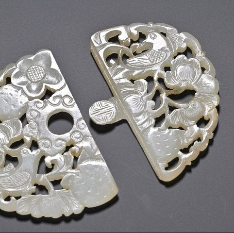 古玩玉器和田玉雕“帶扣”真品鑒賞圖