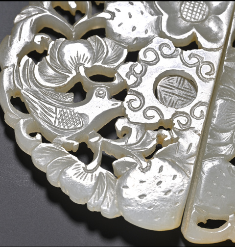 古玩玉器和田玉雕“帶扣”真品鑒賞圖