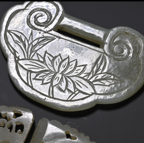 古玩玉器和田玉雕“帶扣”真品鑒賞圖