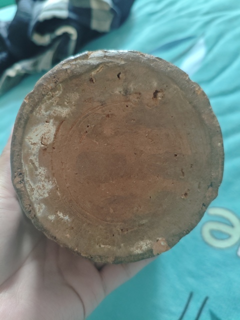 古玩陶瓷黃釉褐彩花卉紋梅瓶真品鑒賞圖