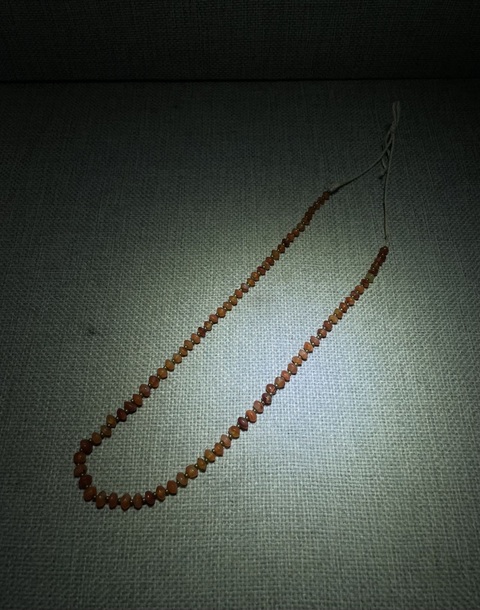 古玩玉器紅瑪瑙珠串真品鑒賞圖