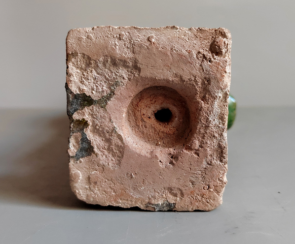 古玩陶瓷明代三彩人物站立俑拍賣，當前價格76元