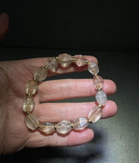 古玩玉器天然水晶珠串真品鑒賞圖