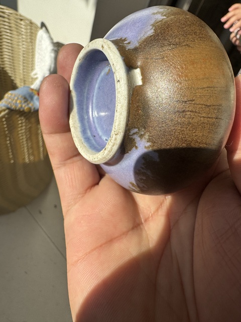 古玩陶瓷窯變釉瓶真品鑒賞圖