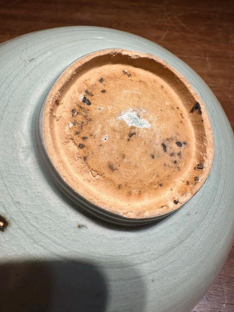 古玩陶瓷宋代刻花蓖紋影青碗真品鑒賞圖