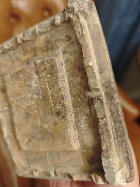 古玩玉器青田石底座真品鑒賞圖