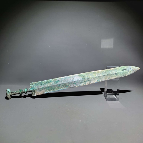 古玩銅器青銅劍真品鑒賞圖