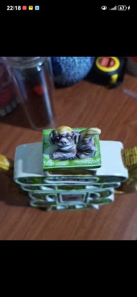 古玩陶瓷粉彩折枝花卉執壺真品鑒賞圖