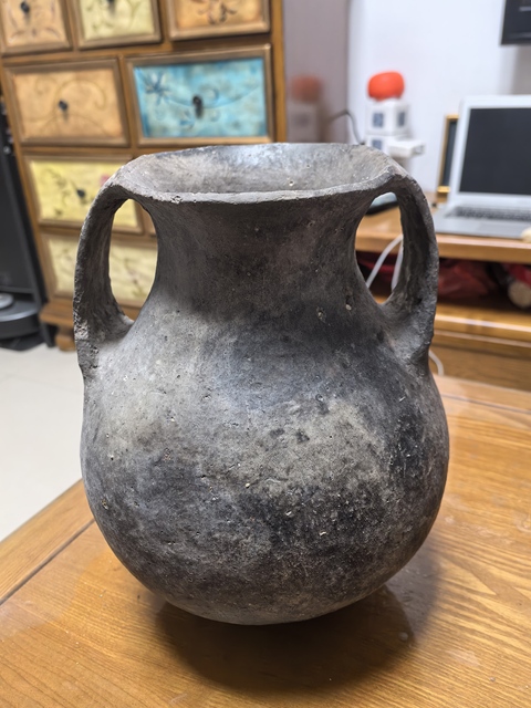 古玩陶瓷雙耳陶罐真品鑒賞圖