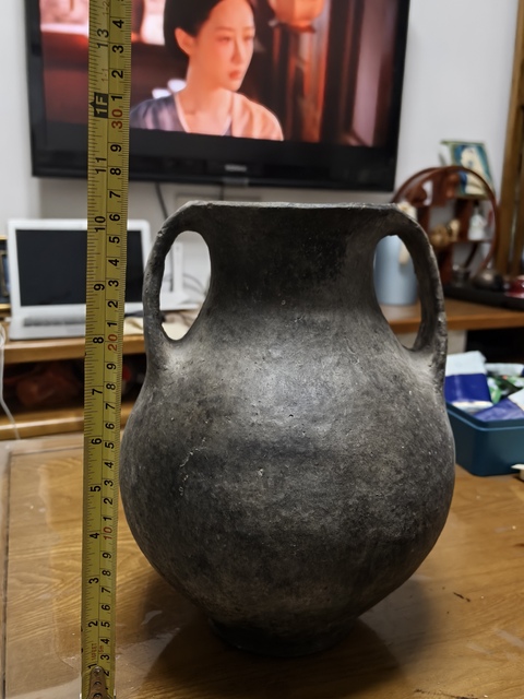 古玩陶瓷雙耳陶罐真品鑒賞圖