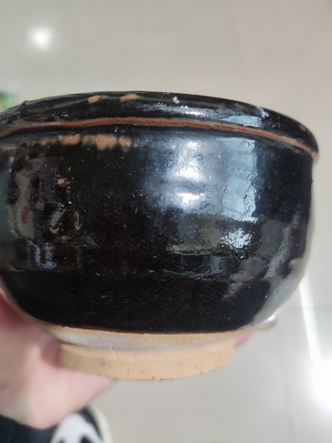 古玩陶瓷明代黑釉唇口香爐拍賣，當前價格1元