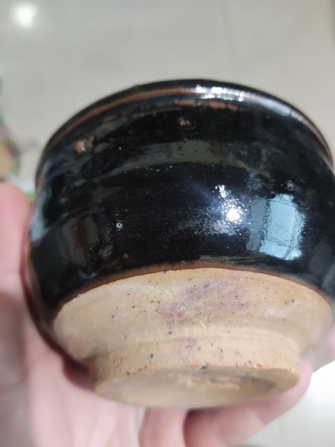 古玩陶瓷明代黑釉唇口香爐拍賣，當前價格1元