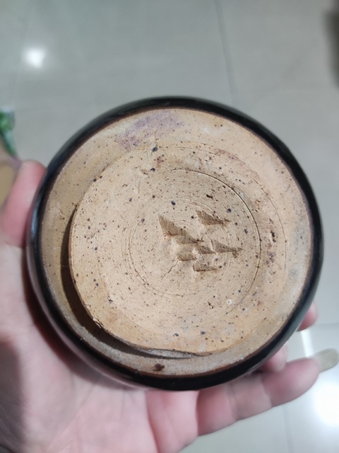 古玩陶瓷明代黑釉唇口香爐拍賣，當前價格1元