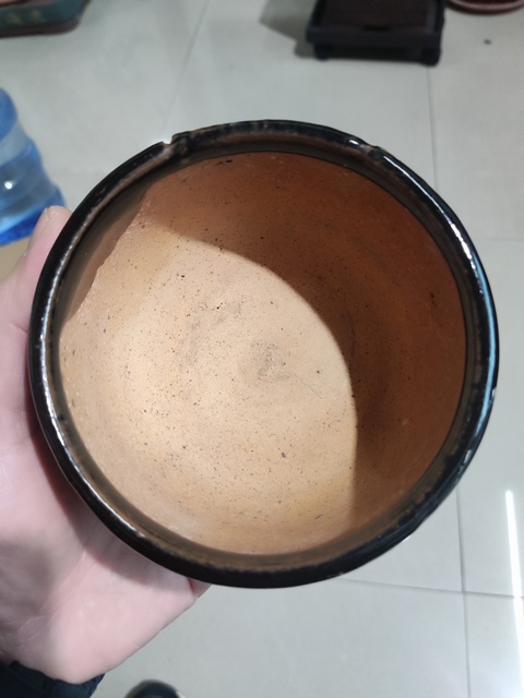 古玩陶瓷明代黑釉唇口香爐拍賣，當前價格1元