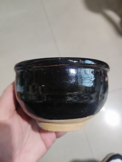 古玩陶瓷明代黑釉唇口香爐拍賣，當前價格1元