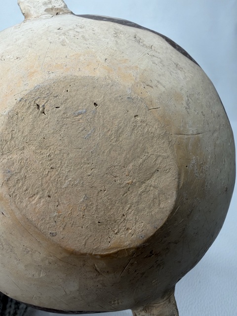 古玩陶瓷文化期·彩繪網(wǎng)格紋鳥型壺 真品鑒賞圖