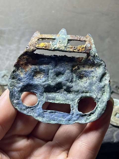 古玩銅器唐·獸面輔首真品鑒賞圖