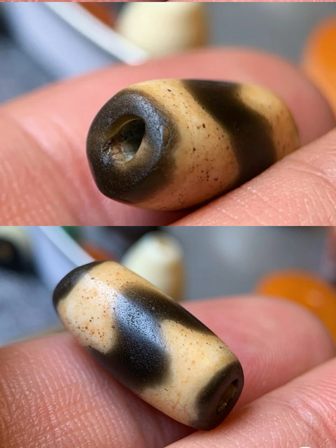 古玩玉器料器天珠真品鑒賞圖