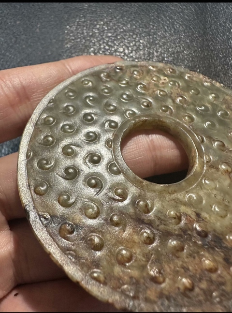 古玩玉器仿古玉璧真品鑒賞圖