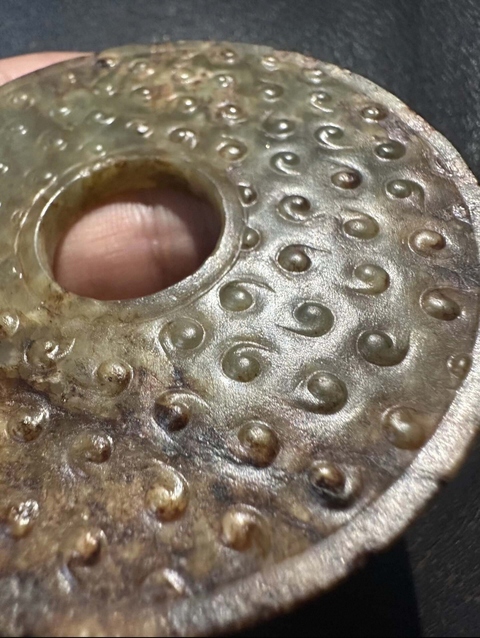 古玩玉器仿古玉璧真品鑒賞圖