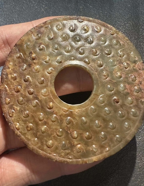 古玩玉器仿古玉璧真品鑒賞圖