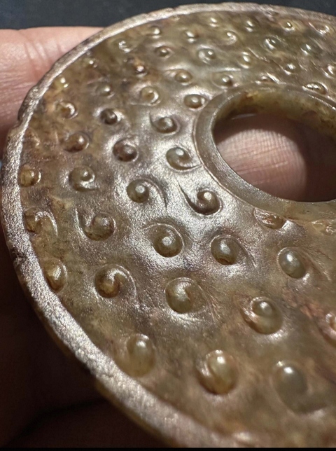 古玩玉器仿古玉璧真品鑒賞圖