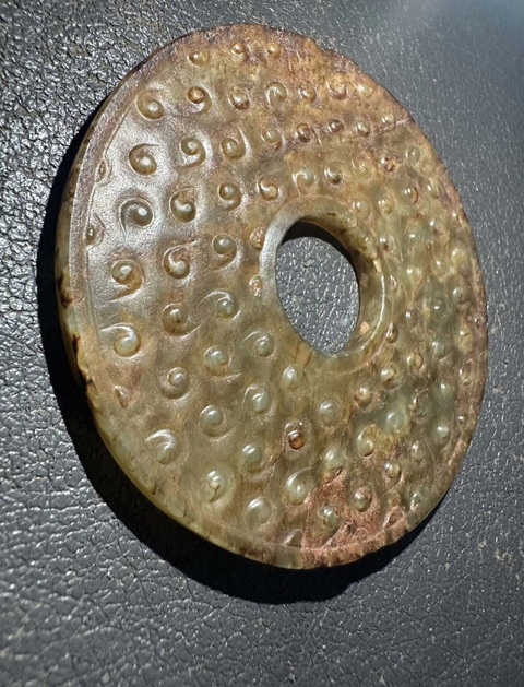 古玩玉器仿古玉璧真品鑒賞圖