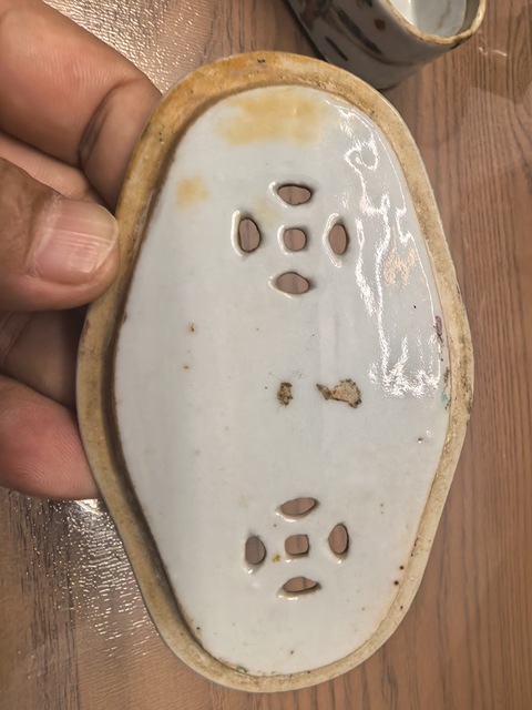 古玩陶瓷粉彩麒麟送子刨花缸真品鑒賞圖