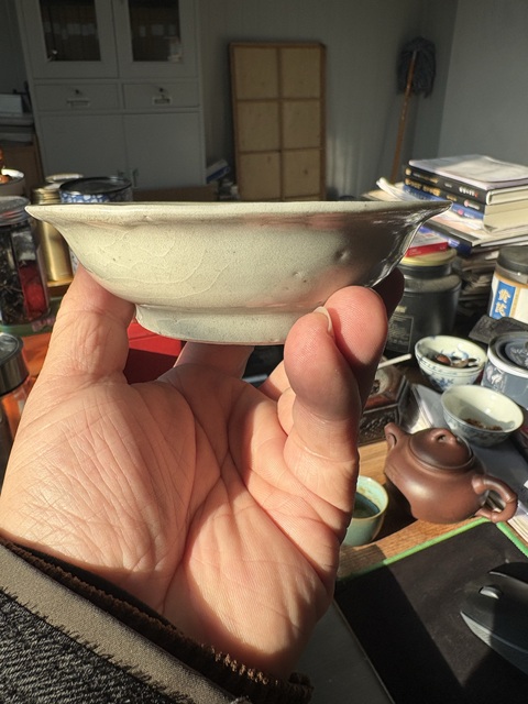 古玩陶瓷明初影青印花盤拍賣，當前價格4566元