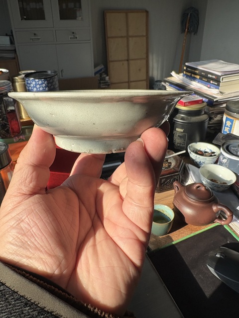 古玩陶瓷明初影青印花盤拍賣，當前價格4566元