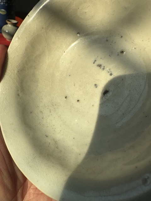 古玩陶瓷明初影青印花盤拍賣，當前價格4566元